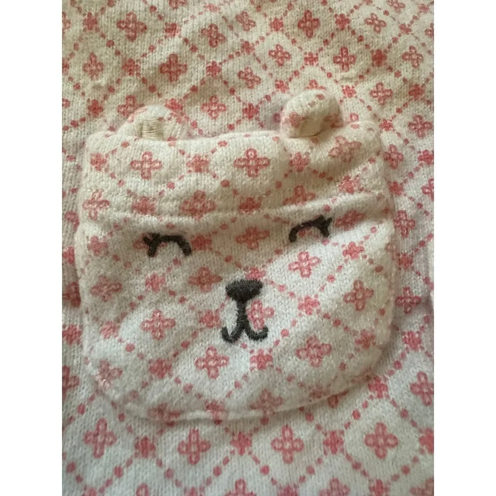 Carter's Pink Floral Pattern Baby Cardigan Sweater Button-Front 24M‎